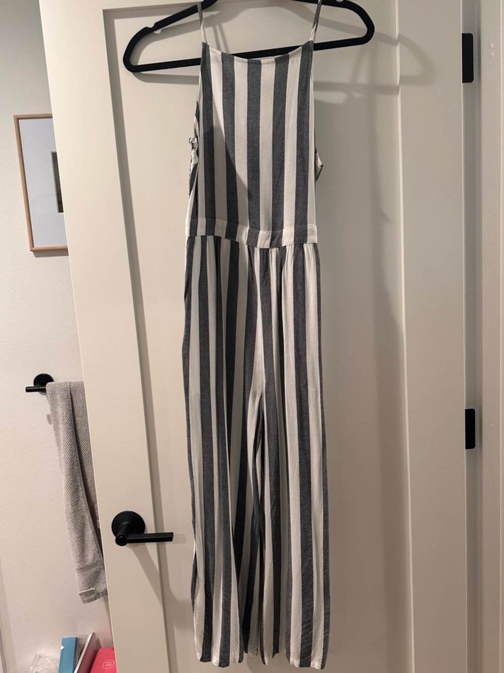 American Eagle Outfitters Striped blue and White Jumpsuit